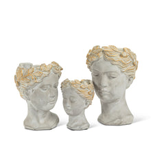 Load image into Gallery viewer, WOMAN HEAD PLANTER | GREY
